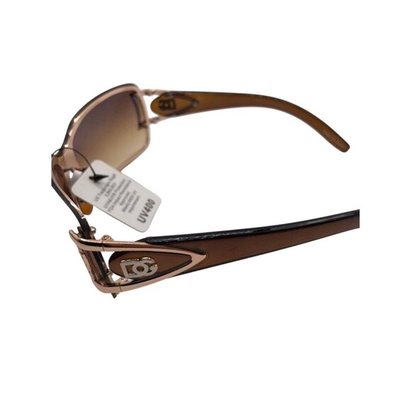 Womens Oversized Fashion Sunglasses UV400 Protection Brown Gradient Lenses - Picture 3 of 4